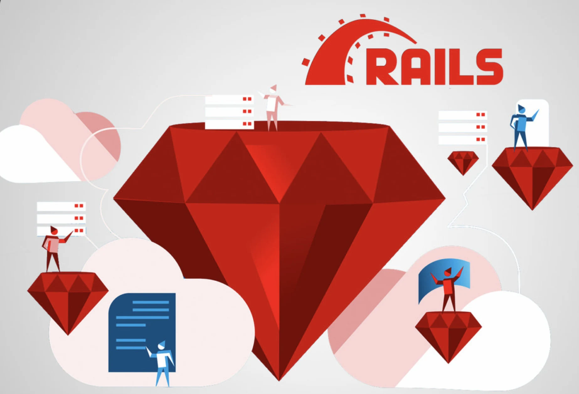 Ruby on Rails Maintenance Illustration